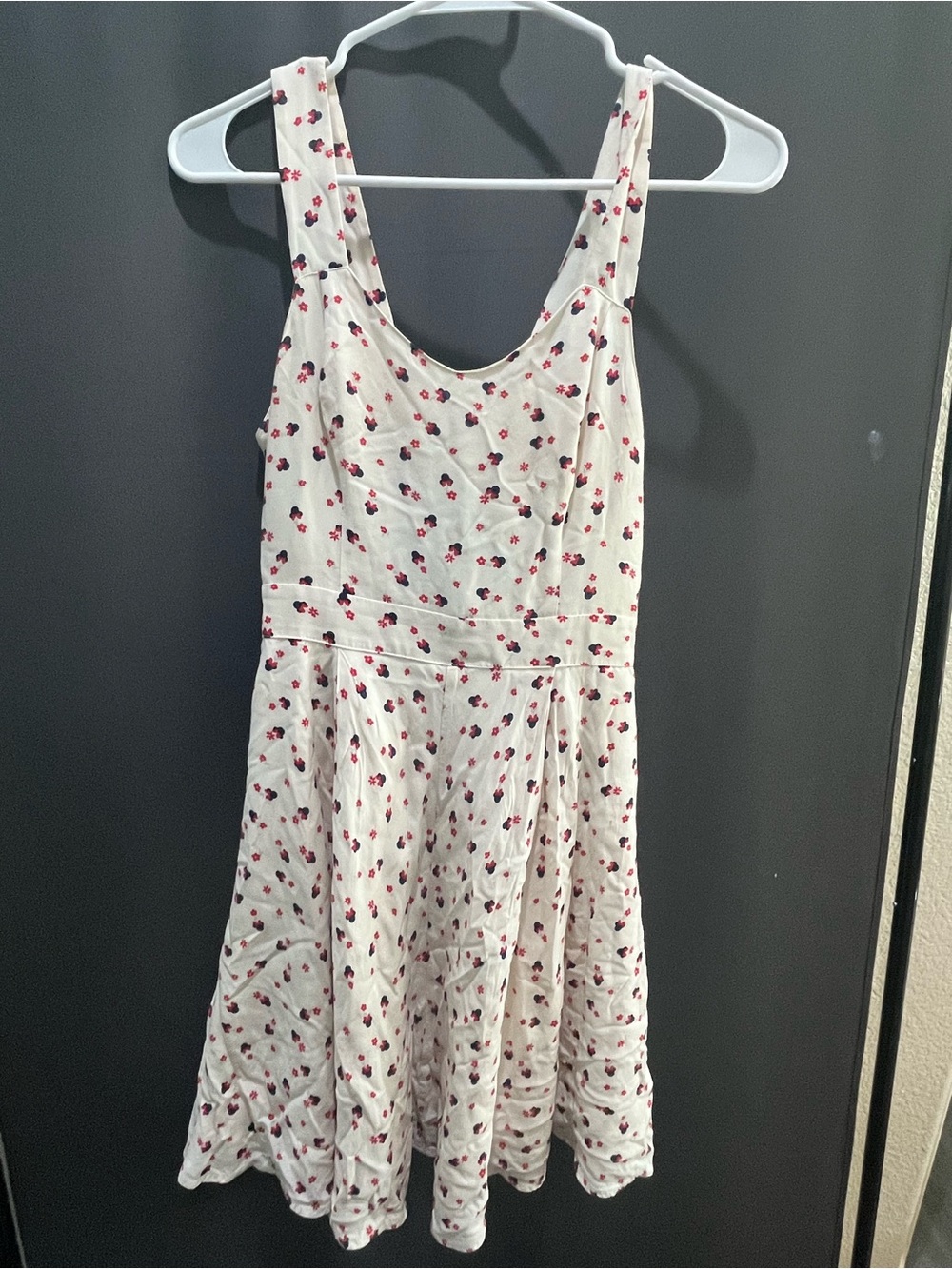 LC Lauren Conrad Disney x Cream Floral mini mouse Sundress